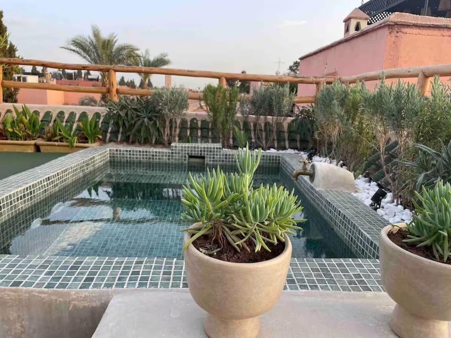 Riad Ptit Kech, Bassin Terrasse - Petits Dejeuners Marrakesh Exterior foto