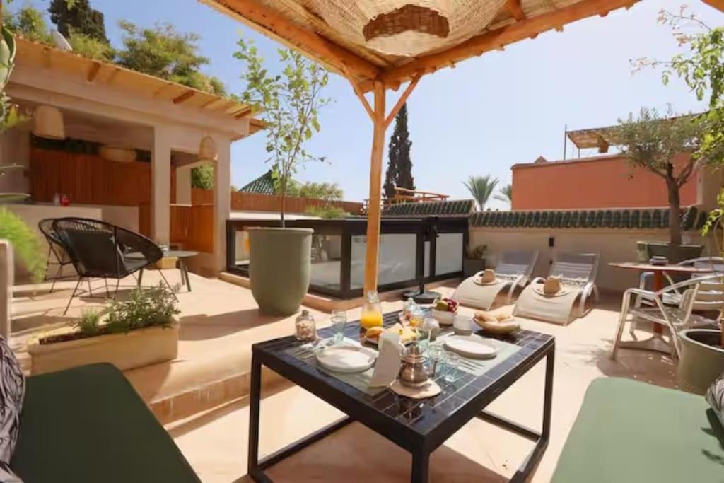 Riad Ptit Kech, Bassin Terrasse - Petits Dejeuners Marrakesh Exterior foto